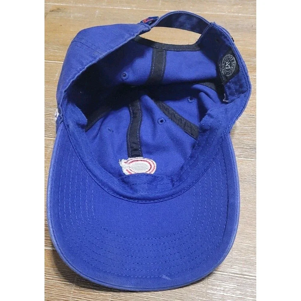 Chicago Cubs Hat Strapback Dad Cap YOUTH Kids Blue '47 MLB Baseball Small Logo